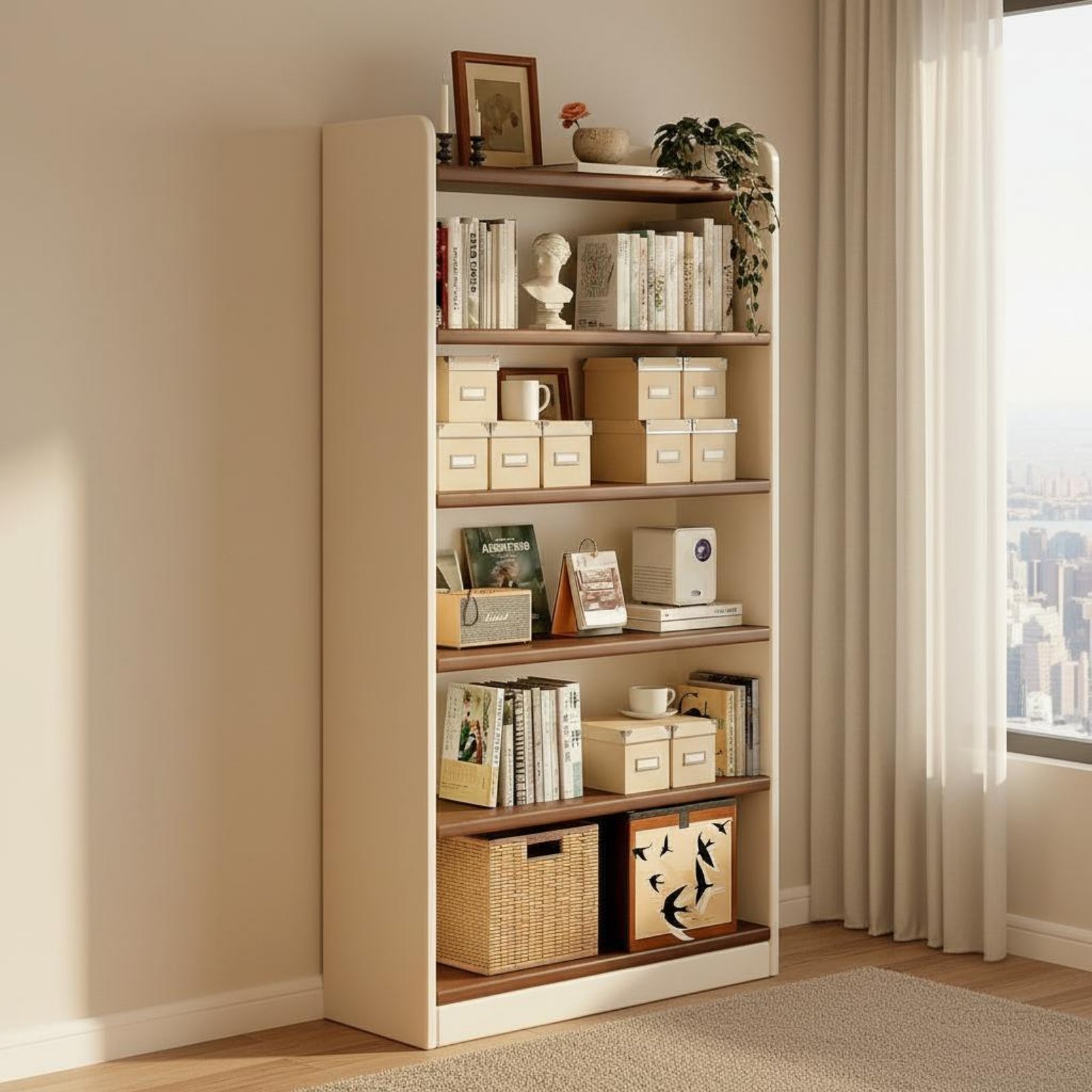 منظم كتب متعدد الطبقات بسعة كب - مراجعة Sustainable Living Home وسعره